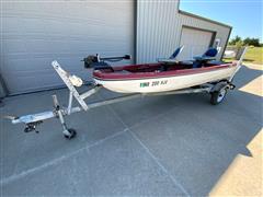 1977 El Dorado Fiberglass Fishing Boat W/Dilly Trailer 