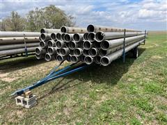 8" Aluminum Irrigation Pipe On Trailer 