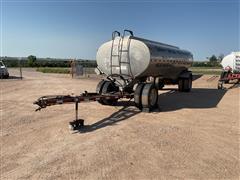 1959 Fruehauf 5,000-Gal 2-Compartment Fuel Tanker Pup Trailer 