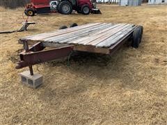 Bumper Hitch Flatbed Trailer 