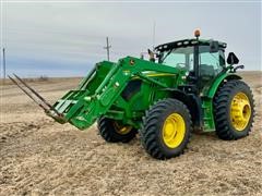 2014 John Deere 6150R MFWD Tractor & H360 Loader 