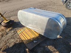 Galvanized Oblong Water Tanks And Steel Straps 