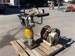 O2 Tamp Multi-Purpose Tamper Plus Hannay Air Hose Reel 