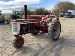 1953 International Farmall Super C 2WD Single Front Tractor W/3-Pt Post Hole Auger 