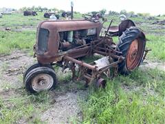 1947 Oliver Row-Crop 70 2WD Tractor w/ 2-Row Cultivator Attachment 