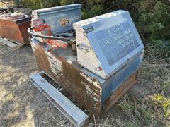 200 Gallon Fuel Tank W/ Pump & Fuel Meter & Toolbox Setup 