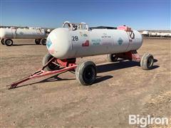 1,000-Gallon NH3 Tank On Running Gear 