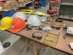 Hard Hats And Safety Glasses 