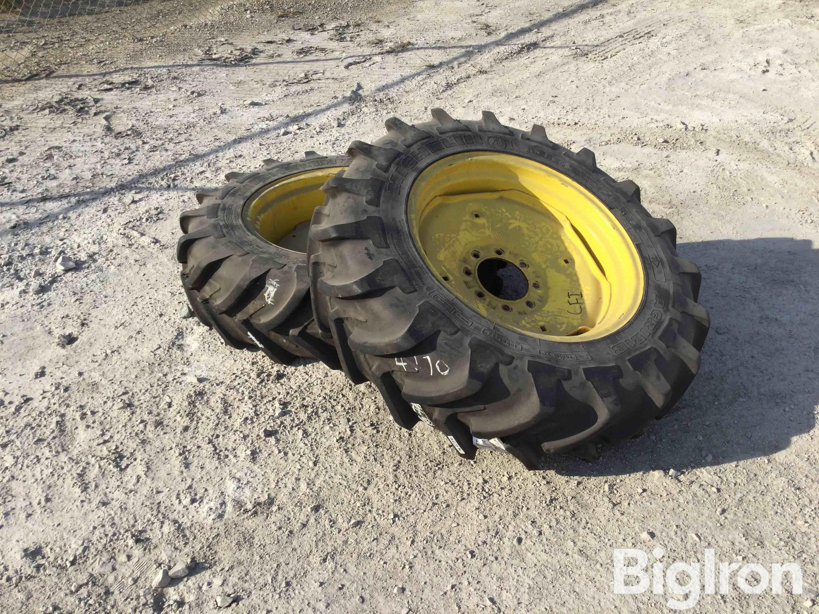 Michelin AgriBib 11.2 R24 Rear Tires & Wheels 