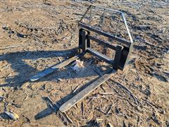 Pallet Forks Skid Steer Attachment 