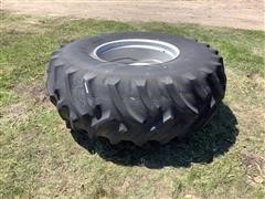 Armstrong Hi Traction Lug 24.5-32 Farm Tire & Rim 