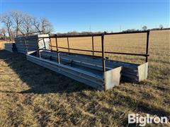 26' Bottomless Fenceline Feed Bunks 