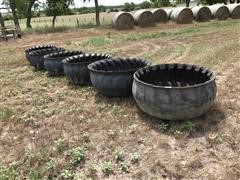 Turned Tire Rubber Feed Bunks/Feeders 