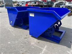 Suihe Tipping Industrial Steel Forklift Dumpsters 