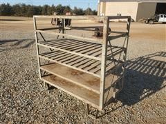 2 Wheel Cart W/Shelves 