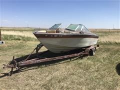 1978 Ebko Motor Boat With T/A Trailer 