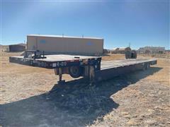 2003 Trail King TK70HT-482 T/A Fixed Neck Lowboy W/Hydraulic Tail Section 