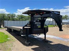 2023 Midsota 44' Hydraulic Tilt Air Ride Flatbed Trailer 