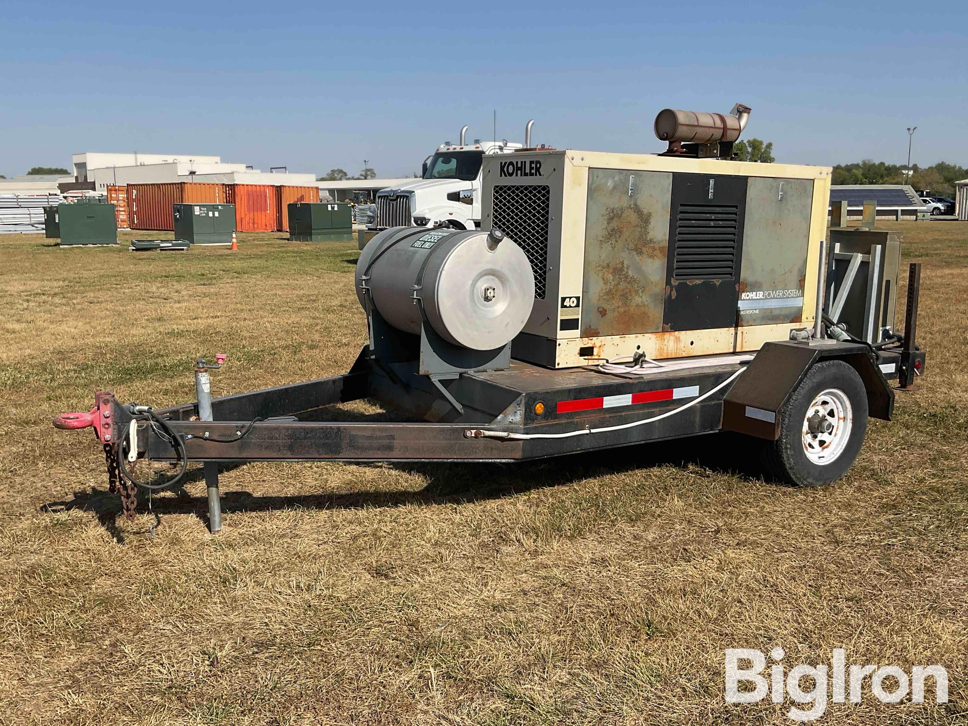 1999 Kohler 40ROZJ Portable Fast Response Standby 37kW Diesel Generator 