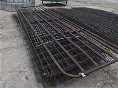 16' Cattle Panels And 1 Steel Gate 