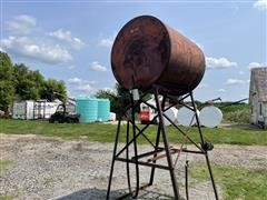 300-Gallon Fuel Storage Tank On Stand 