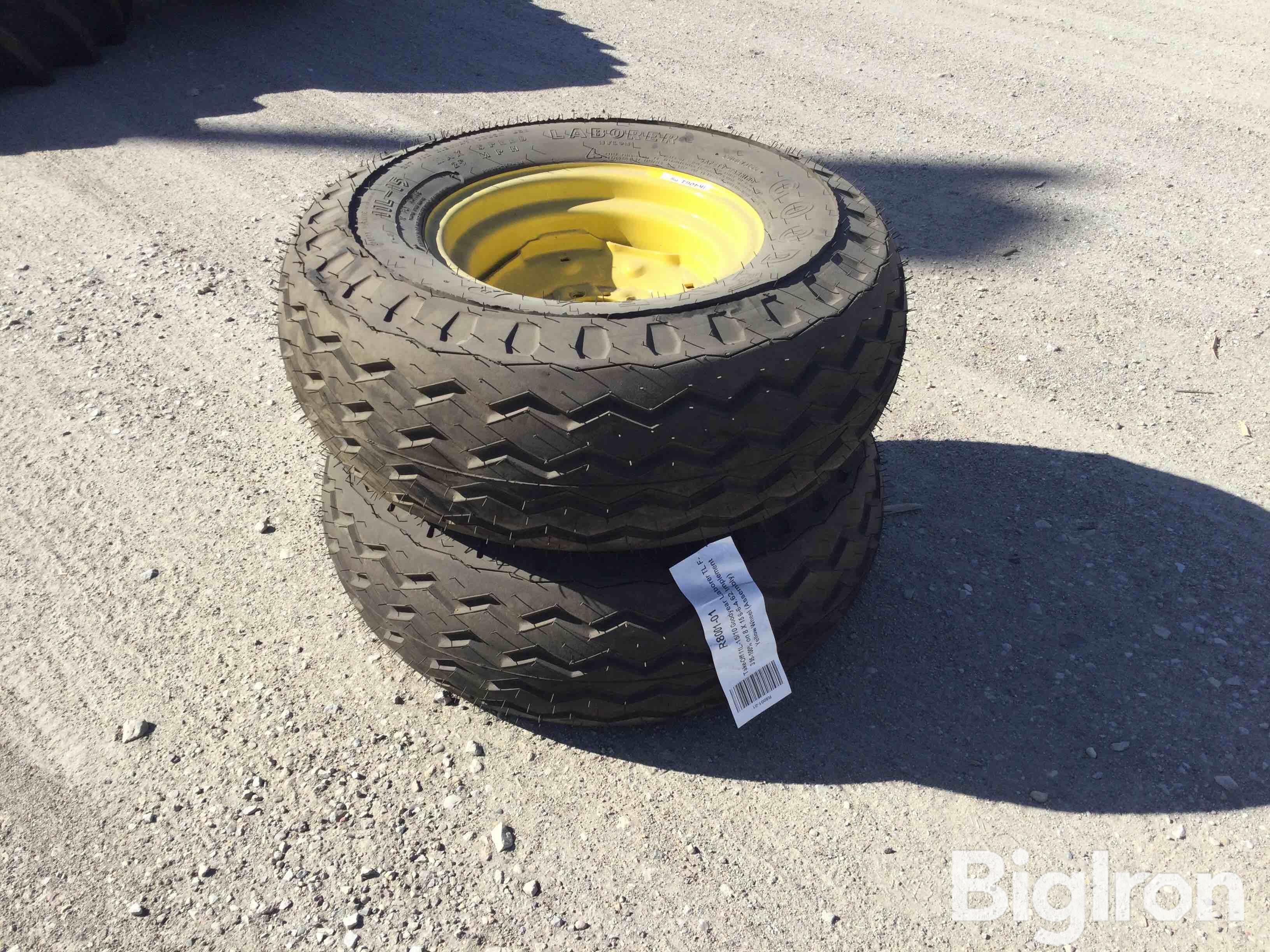 Goodyear Laborer 11L-15 Front Tires & Rims 