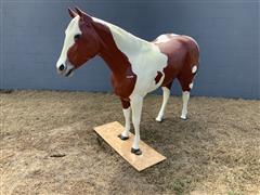 Cast Aluminum Paint Horse 