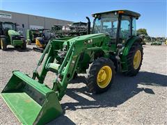 2015 John Deere 5085E Compact Utility Tractor W/Loader 