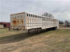 2002 McElroy Ground Load T/A Livestock Trailer 