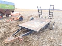 Shop Built Flatbed Trailer W/Ramps 