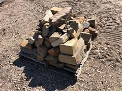 Pallet Of Decorative Landscaping Rocks 