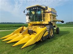 1996 New Holland TR88 Research Combine With Grain Gauge 