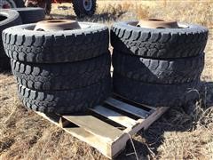 Goodyear 8R19.5 Tires & Steel Rims 