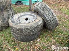 Bridgestone P225/75R16 Truck Tires On 6 Bolt Wheels 