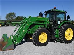 2019 John Deere 6175R MFWD Tractor W/Loader 