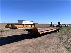 1975 Hyster 25 Ton T/A Fixed Neck Lowboy 