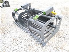 2021 Mid-State Rock/Brush Grapple Skid Steer Attachment 