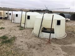 Poly Dome Calf Huts 