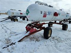 1000-Gallon Anhydrous Tank W/Running Gear 