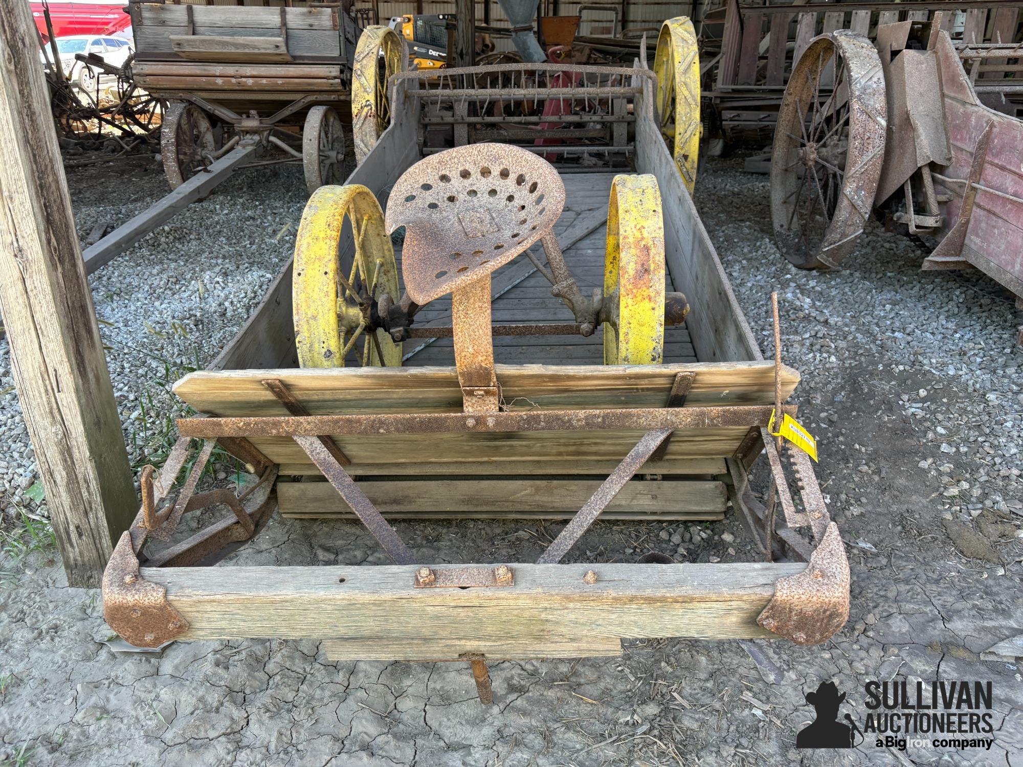 John Deere Wooden Manure Spreader 