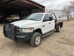 2009 Dodge 3500 4x4 Crew Cab Pickup w/ Hydrabed Bale Bed 