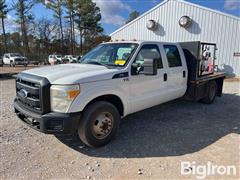 2011 Ford F350 2WD Crew Cab Flatbed Pickup 