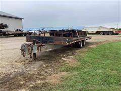 1991 Interstate 8x 32 T/A Flatbed Trailer & Tubing 