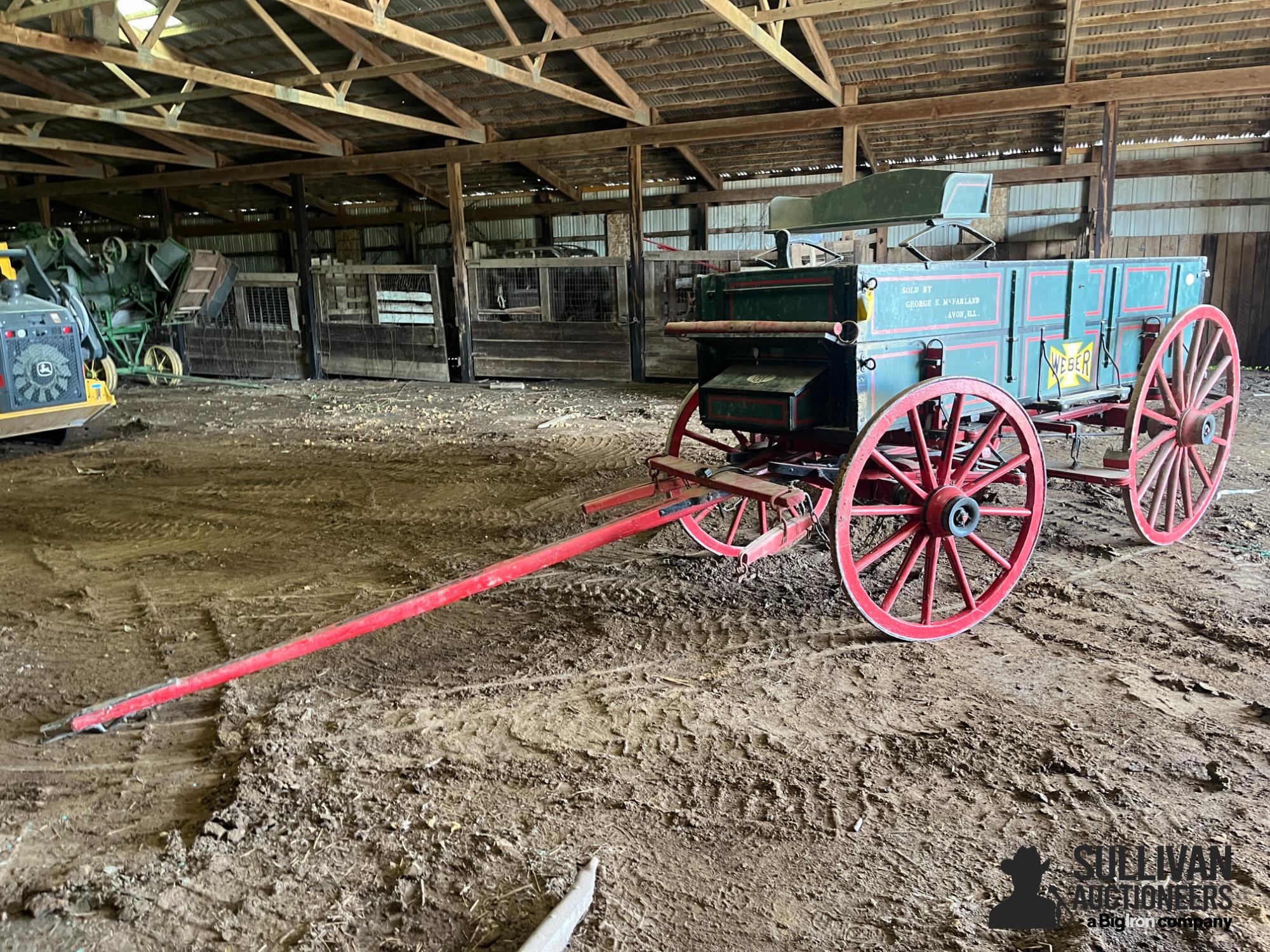 International Harvester Company Weber Wooden Wagon 