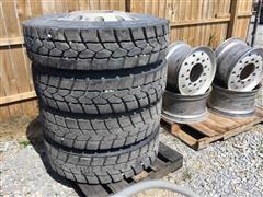Bridgestone 295/75R 22.5 Tires & Rims 