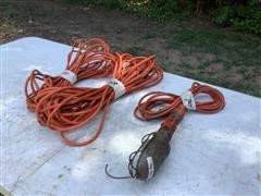 Extension Cords And Shop Light 