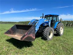 2005 New Holland TM155 MFWD Tractor W/Loader 