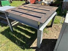 Shop Made Steel Table 