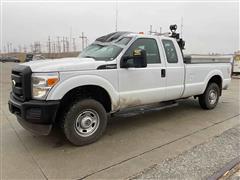 2012 Ford F250 XL Super Duty 4x4 Extended Cab Pickup W/Tommy Lift Tailgate 