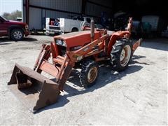 1981 Allis-Chalmers 5020 MFWD Tractor W/Loader & Backhoe Attachments 